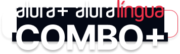 O Combo+ é junção do Alura+ mais o Alura Língua