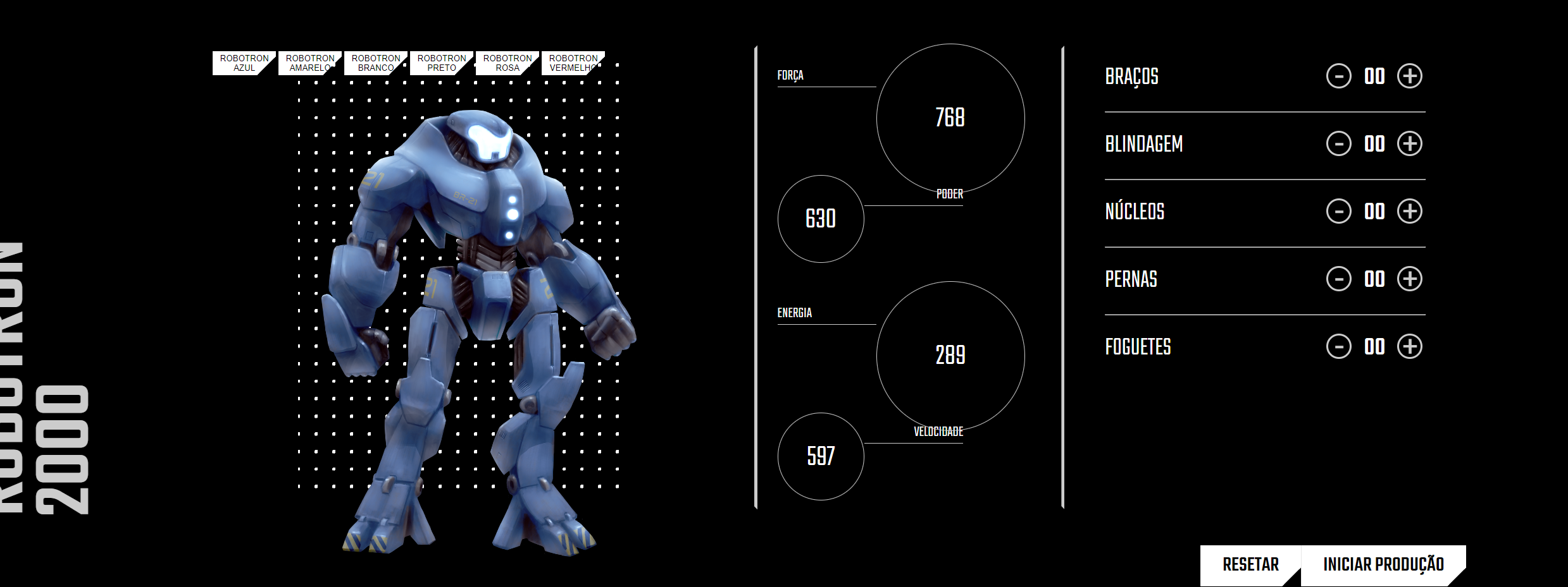projeto do site do Robotron 2000
